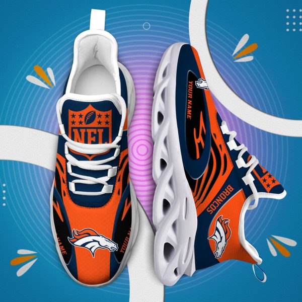 Denver Broncos Max Soul Shoes Sneakers For Men And Women
