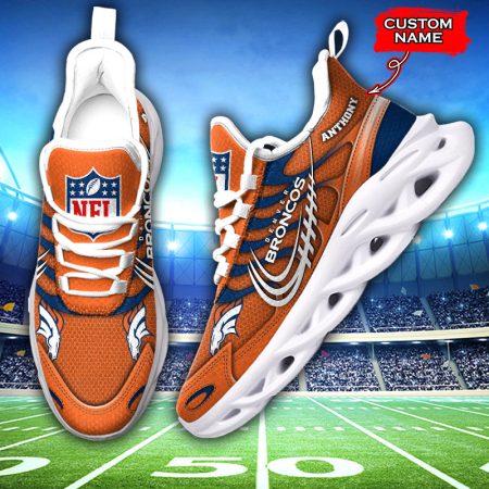 Denver Broncos NFL Max Soul Shoes Sneakers For Men And Women