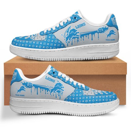 Detroit Lions NFL Air Low-Top Sneakers Shoes For Men And Women