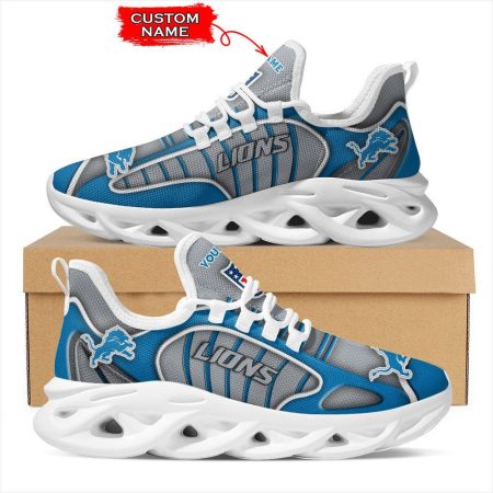 Detroit Lions NFL Max Soul Shoes Sneakers For Men And Women