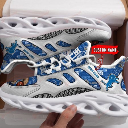 Detroit Lions NFL Max Soul Shoes Sneakers For Men And Women