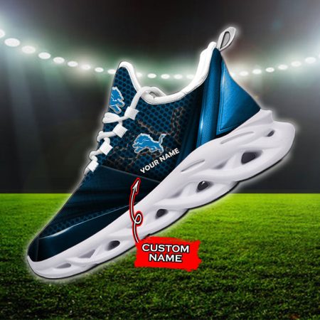 Detroit Lions NFL Max Soul Shoes Sneakers For Men And Women