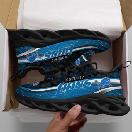 Detroit Lions NFL Max Soul Shoes Sneakers For Men And Women