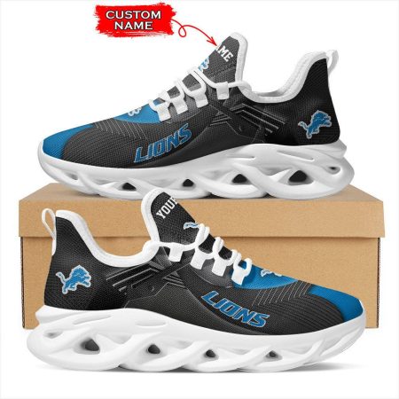 Detroit Lions NFL Max Soul Shoes Sneakers For Men And Women