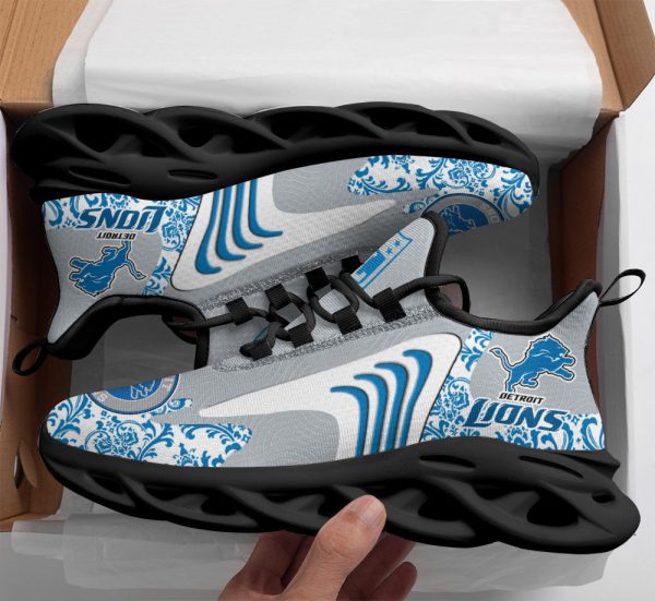Detroit Lions NFL Max Soul Shoes Sneakers For Men And Women