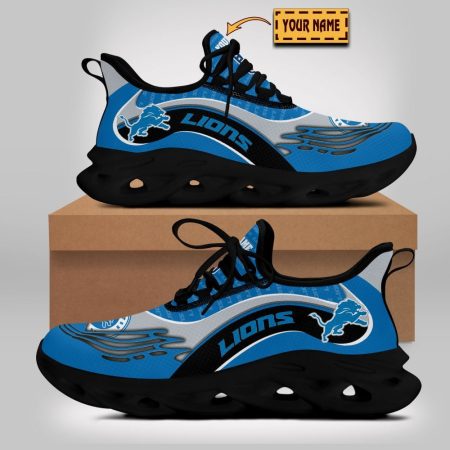 Detroit Lions NFL Max Soul Shoes Sneakers For Men And Women