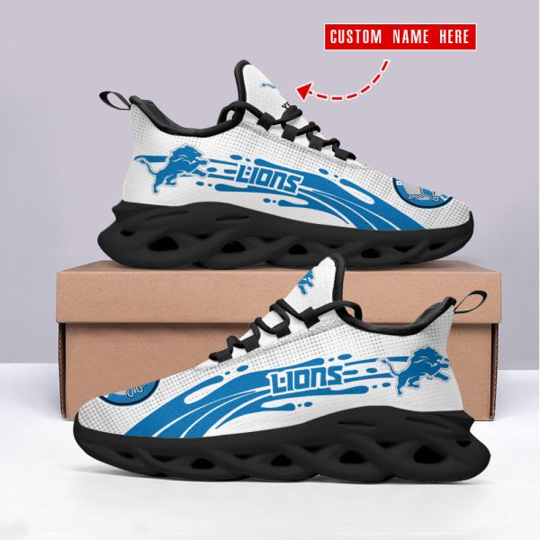 Detroit Lions NFL Max Soul Shoes Sneakers For Men And Women