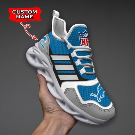 Detroit Lions NFL Max Soul Shoes Sneakers For Men And Women