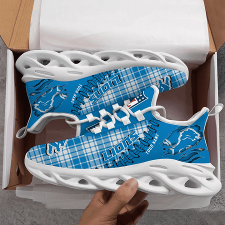 Detroit Lions NFL Max Soul Shoes Sneakers For Men And Women
