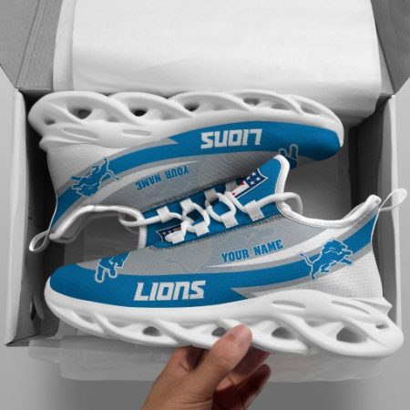 Detroit Lions NFL Max Soul Shoes Sneakers For Men And Women