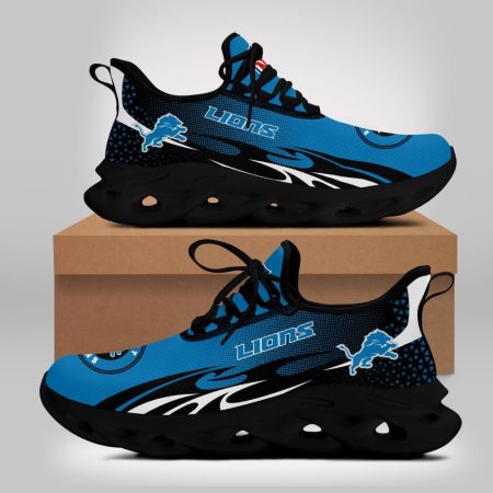 Detroit Lions NFL Max Soul Shoes Sneakers For Men And Women