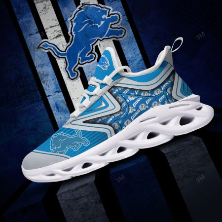 Detroit Lions NFL Max Soul Shoes Sneakers For Men And Women