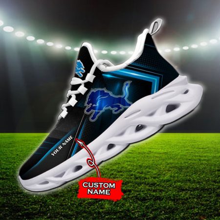 Detroit Lions NFL Max Soul Shoes Sneakers For Men And Women