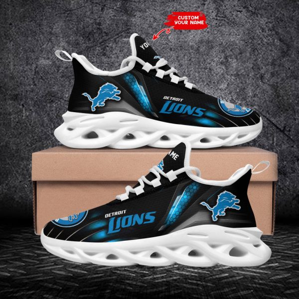 Detroit Lions NFL Max Soul Shoes Sneakers For Men And Women