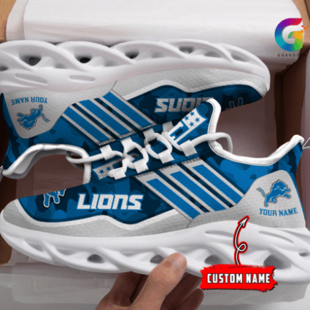 Detroit Lions NFL Max Soul Shoes Sneakers For Men And Women