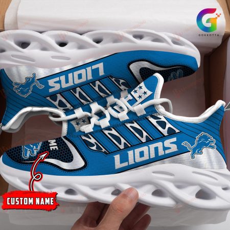 Detroit Lions NFL Max Soul Shoes Sneakers For Men And Women