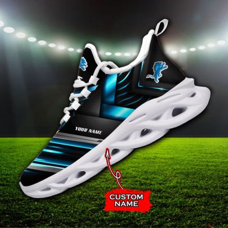Detroit Lions NFL Max Soul Shoes Sneakers For Men And Women