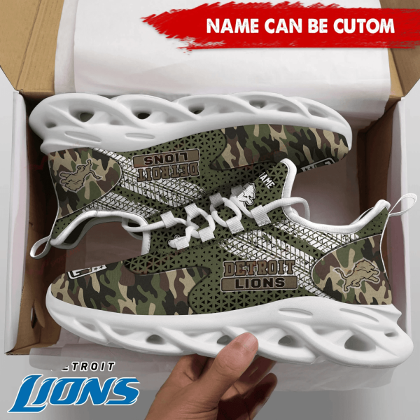 Detroit Lions NFL Max Soul Shoes Sneakers For Men And Women