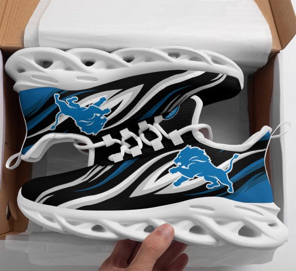 Detroit Lions NFL Max Soul Shoes Sneakers For Men And Women