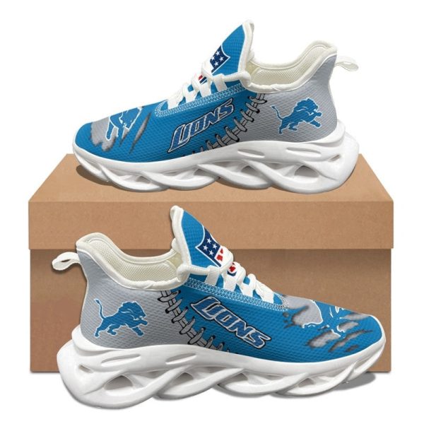 Detroit Lions NFL Max Soul Shoes Sneakers For Men And Women