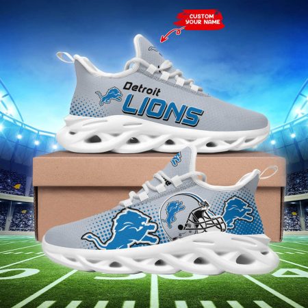 Detroit Lions NFL Max Soul Shoes Sneakers For Men And Women