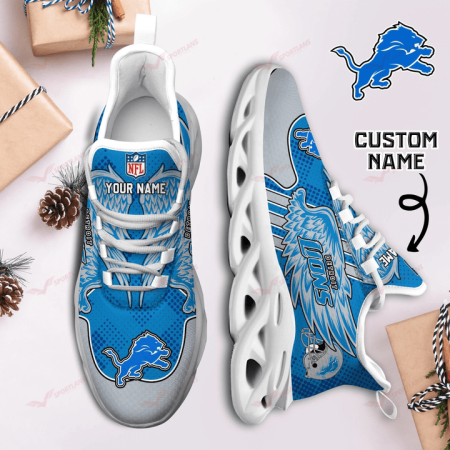 Detroit Lions NFL Max Soul Shoes Sneakers For Men And Women