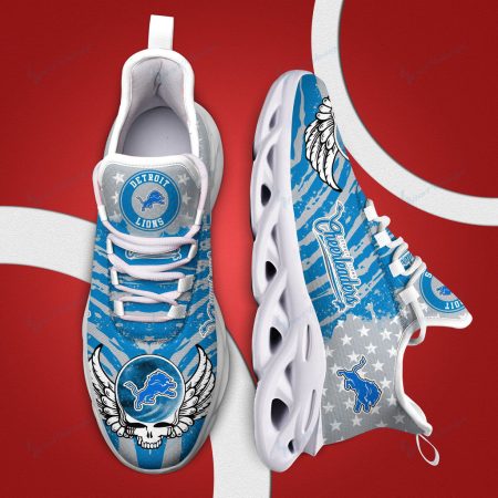 Detroit Lions NFL Max Soul Shoes Sneakers For Men And Women