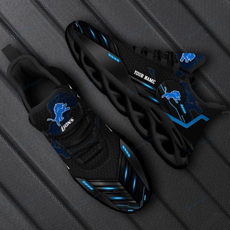 Detroit Lions NFL Max Soul Shoes Sneakers For Men And Women