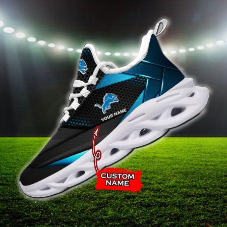 Detroit Lions NFL Max Soul Shoes Sneakers For Men And Women