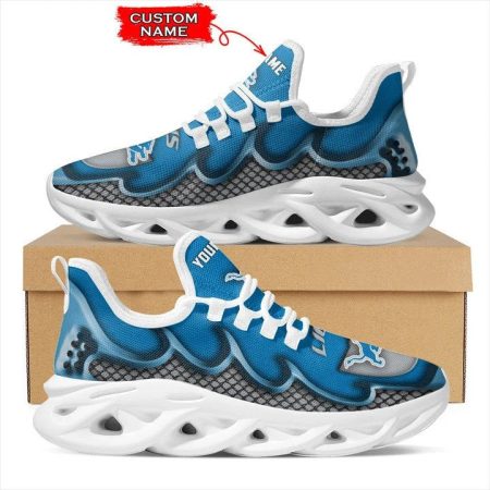 Detroit Lions NFL Max Soul Shoes Sneakers For Men And Women