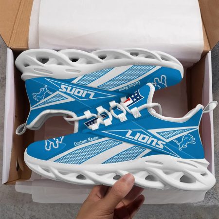 Detroit Lions NFL Max Soul Shoes Sneakers For Men And Women