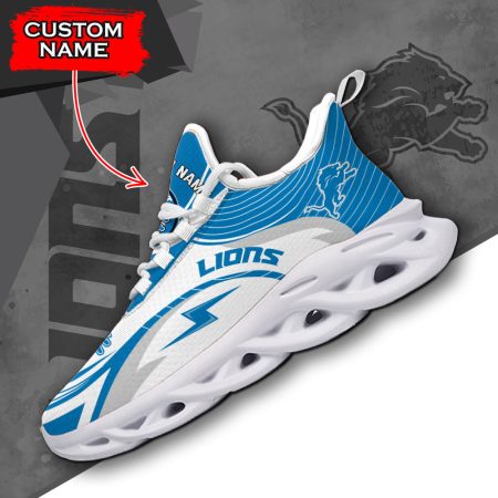 Detroit Lions NFL Max Soul Shoes Sneakers For Men And Women