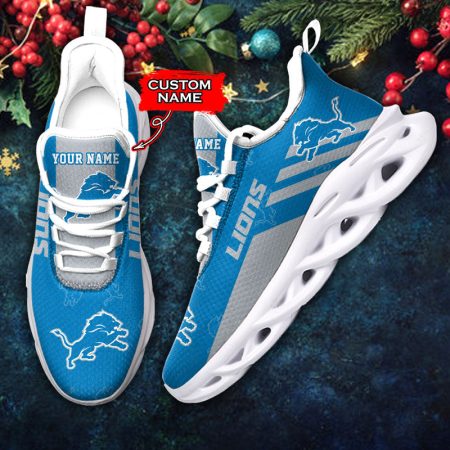 Detroit Lions NFL Max Soul Shoes Sneakers For Men And Women