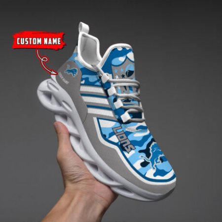 Detroit Lions NFL Max Soul Shoes Sneakers For Men And Women