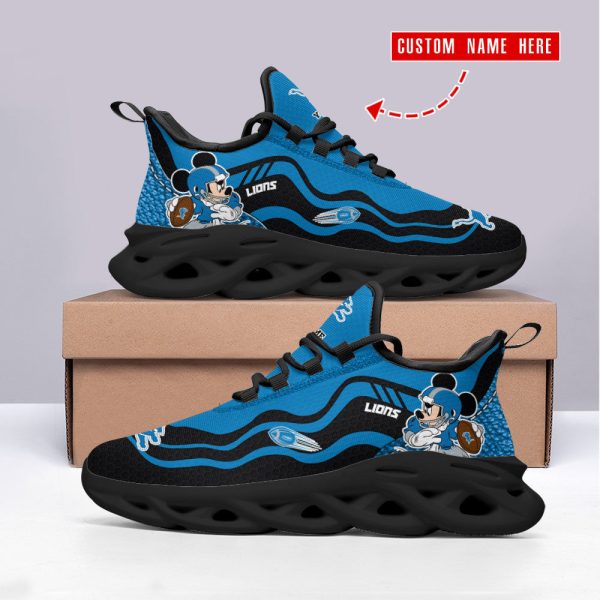 Detroit Lions NFL Max Soul Shoes Sneakers For Men And Women