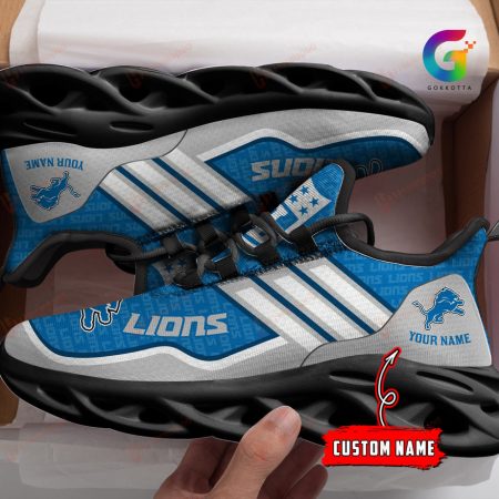 Detroit Lions NFL Max Soul Shoes Sneakers For Men And Women