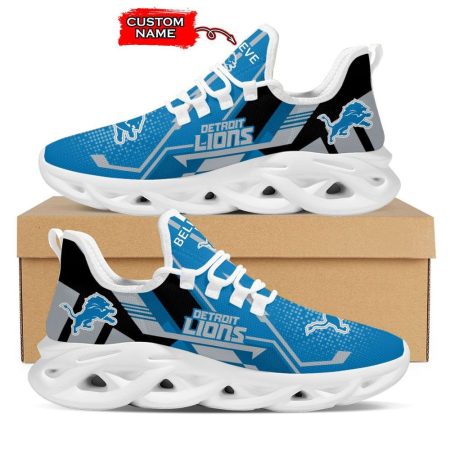 Detroit Lions NFL Max Soul Shoes Sneakers For Men And Women