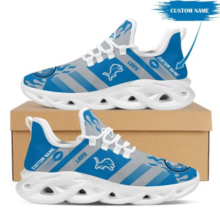 Detroit Lions NFL Max Soul Shoes Sneakers For Men And Women