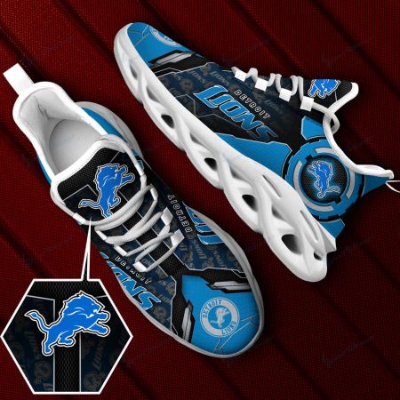 Detroit Lions NFL Max Soul Shoes Sneakers For Men And Women