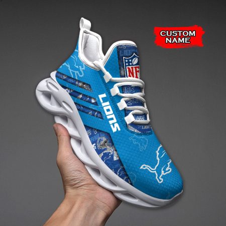 Detroit Lions NFL Max Soul Shoes Sneakers For Men And Women