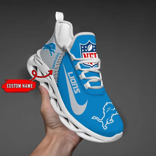 Detroit Lions NFL Max Soul Shoes Sneakers For Men And Women