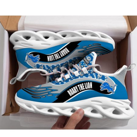 Detroit Lions NFL Max Soul Shoes Sneakers For Men And Women