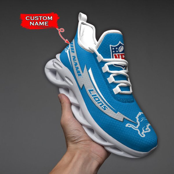 Detroit Lions NFL Max Soul Shoes Sneakers For Men And Women