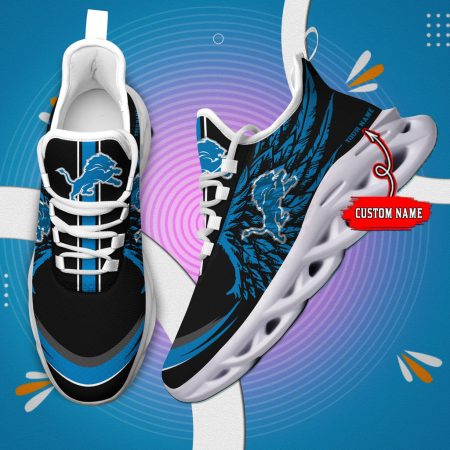 Detroit Lions NFL Max Soul Shoes Sneakers For Men And Women