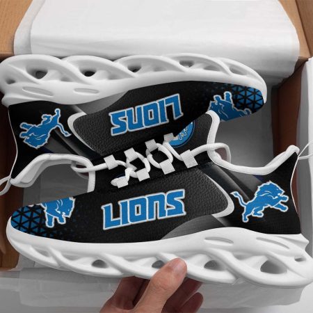 Detroit Lions NFL Max Soul Shoes Sneakers For Men And Women