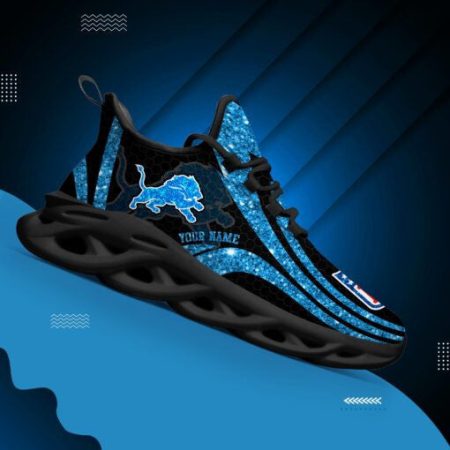 Detroit Lions NFL Max Soul Shoes Sneakers For Men And Women
