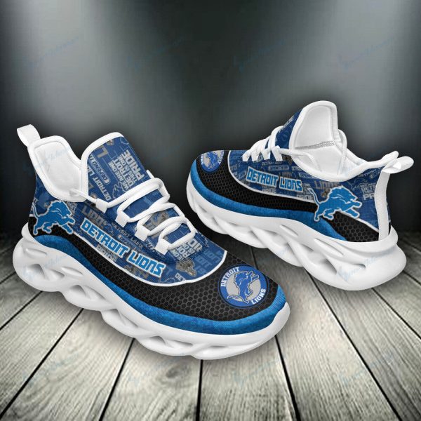 Detroit Lions NFL Max Soul Shoes Sneakers For Men And Women