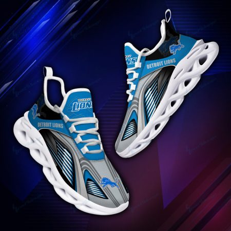 Detroit Lions NFL Max Soul Shoes Sneakers For Men And Women