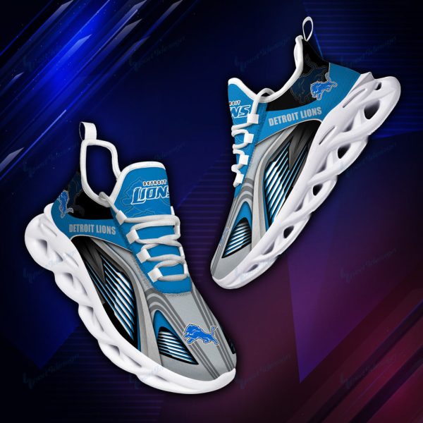 Detroit Lions NFL Max Soul Shoes Sneakers For Men And Women