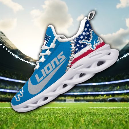 Detroit Lions NFL Max Soul Shoes Sneakers For Men And Women